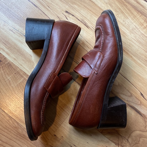 Zara block heel loafers Clogs - Picture 1 of 4